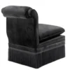 Casa Padrino Luxus Belle Epoche Sessel Schwarz - Jugendstil Art Deco Design - 54 x 76 x 74 cm