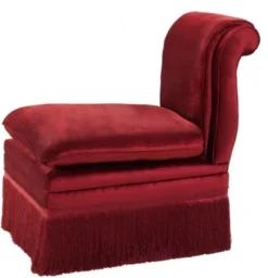 Casa Padrino Luxus Belle Epoche Sessel Jugendstil Art Deco Bordeaux Rot 54 x 76 x 74 cm