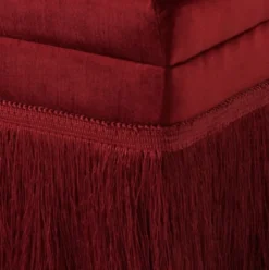 Casa Padrino Luxus Belle Epoche Sessel Jugendstil Art Deco Bordeaux Rot 54 x 76 x 74 cm