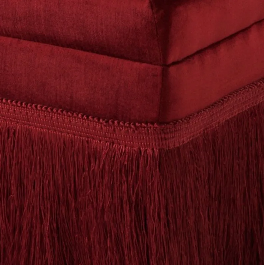 Casa Padrino Luxus Belle Epoche Sessel Jugendstil Art Deco Bordeaux Rot 54 x 76 x 74 cm