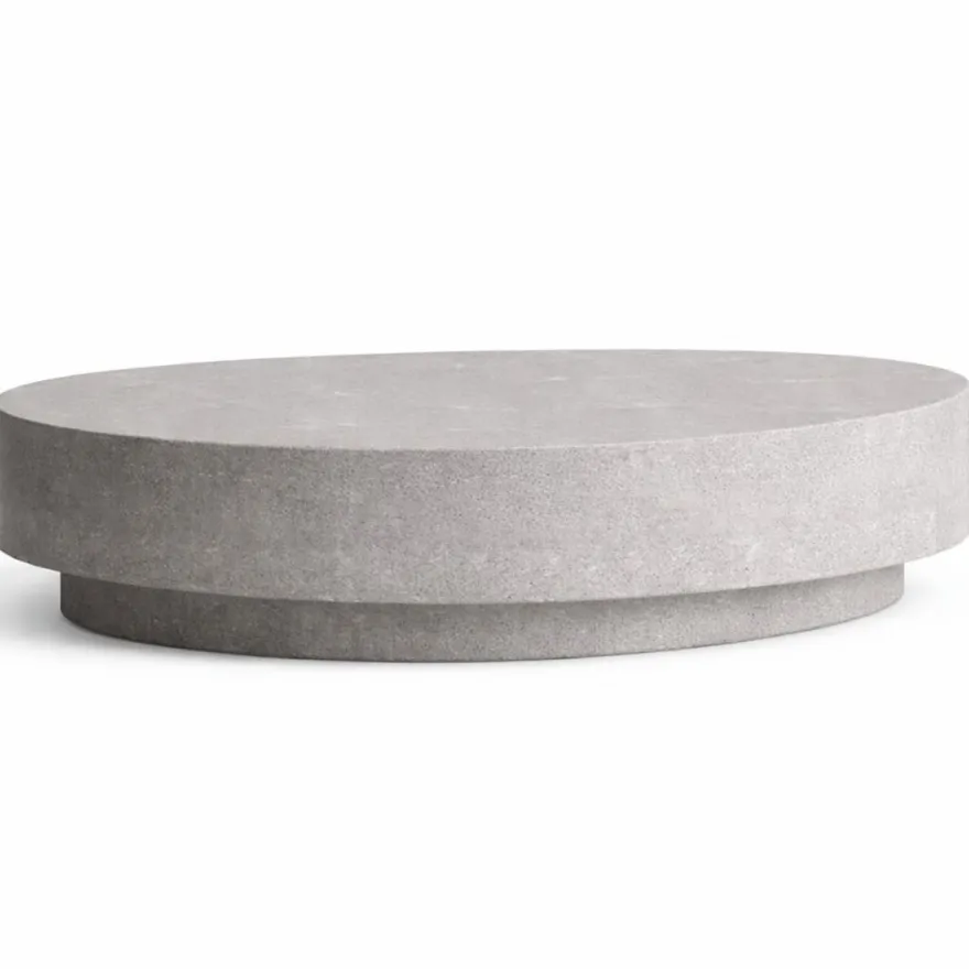 Casa Padrino Luxus Beton Couchtisch Grau 142 cm - Wohnzimmer & Garten Möbel