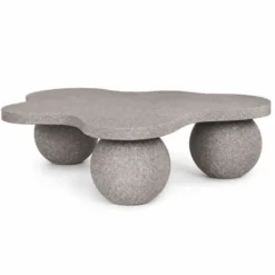 Casa Padrino Luxus Beton Couchtisch Grau 140 cm - Wohnzimmer & Garten Möbel
