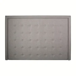 Casa Padrino Luxus Bett-Kopfteil Taupe 200 x H. 140 cm - Luxus Hotel & Schlafzimmer Möbel