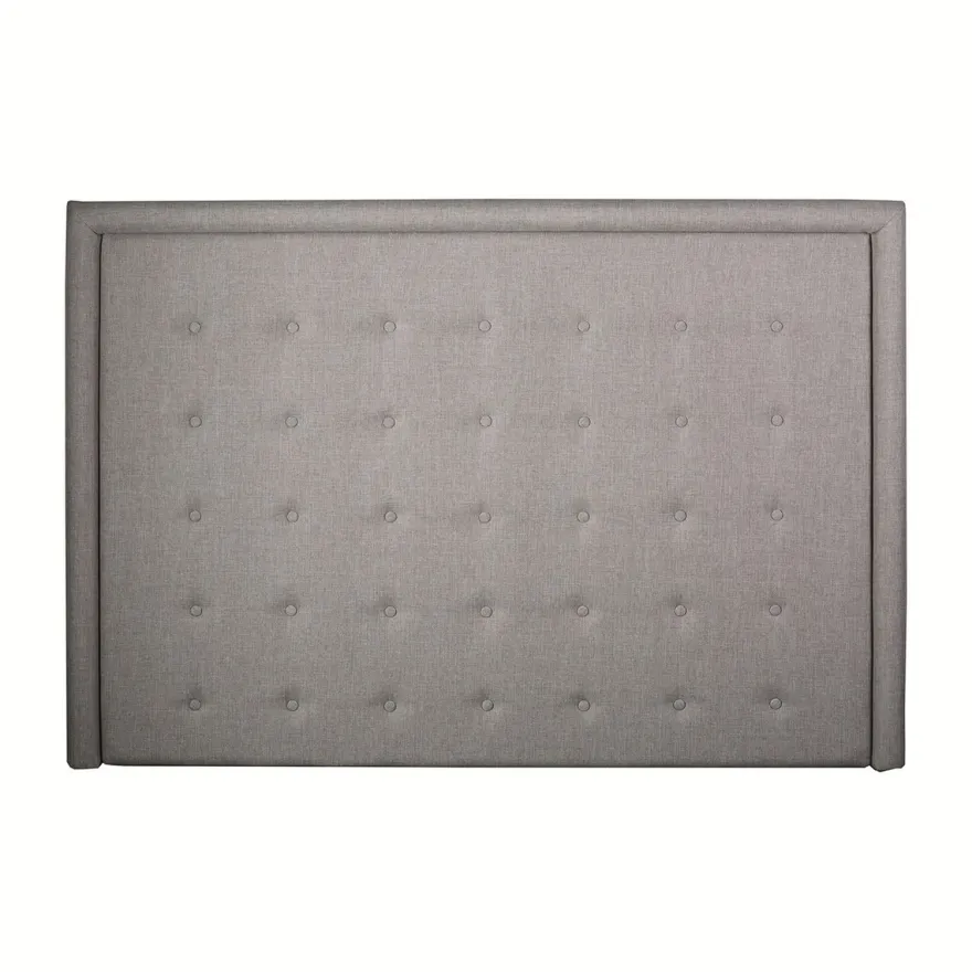 Casa Padrino Luxus Bett-Kopfteil Taupe 200 x H. 140 cm - Luxus Hotel & Schlafzimmer Möbel