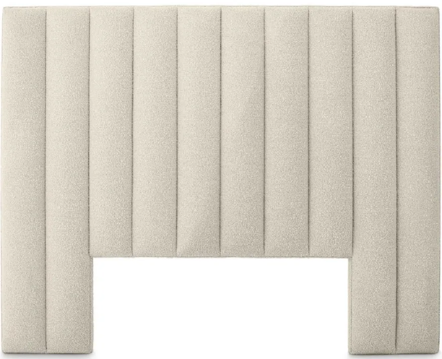 Casa Padrino Luxus Bett-Kopfteil Cremefarben 232 x 14 x H. 178,5 cm - Schlafzimmer Möbel - Hotel Möbel - Luxus Qualität