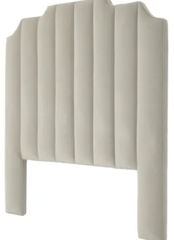Casa Padrino Luxus Bett-Kopfteil Hellgrau 189 x H. 181 cm - Designer Schlafzimmermöbel