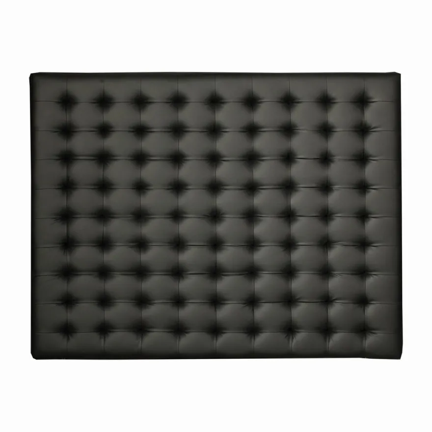 Casa Padrino Luxus Bett-Kopfteil Schwarz 200 x H. 140 cm - Luxus Hotel & Schlafzimmer Möbel