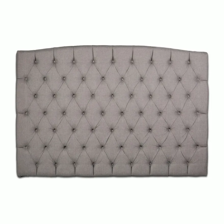 Casa Padrino Luxus Bett-Kopfteil Taupegrau 200 x H. 140 cm - Luxus Hotel & Schlafzimmer Möbel