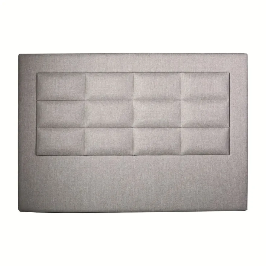 Casa Padrino Luxus Bett-Kopfteil Hellgrau 200 x H. 140 cm - Luxus Hotel & Schlafzimmer Möbel