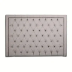 Casa Padrino Luxus Bett-Kopfteil Perlgrau 200 x H. 140 cm - Luxus Hotel & Schlafzimmer Möbel