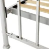 Casa Padrino Luxus Bett Silber 186,5 x 225 x H. 145 cm - Designer Möbel