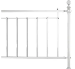 Casa Padrino Luxus Bett Silber 186,5 x 225 x H. 145 cm - Designer Möbel