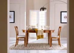 Casa Padrino Luxus Biedermeier Esstisch Braun - Ovaler ausziehbarer Massivholz Esszimmertisch - Biedermeier Esszimmer Möbel - Luxus Qualität - Made in Italy