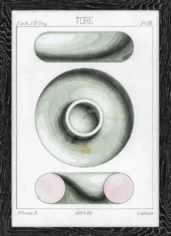 Casa Padrino Luxus Bilder Set Sphärische Projektionen Schwarz / Weiß / Grau 59 x H. 83 cm - Kunstdrucke - Wandbilder - Wanddeko - Deko Accessoires