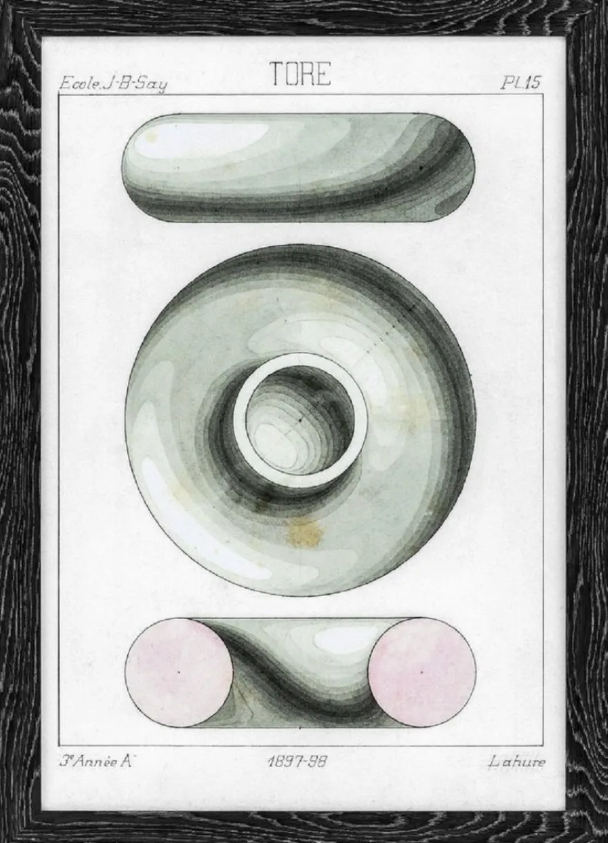 Casa Padrino Luxus Bilder Set Sphärische Projektionen Schwarz / Weiß / Grau 59 x H. 83 cm - Kunstdrucke - Wandbilder - Wanddeko - Deko Accessoires