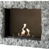 Casa Padrino Luxus Bioethanol Wandkamin Grau 97 x 19 x H. 65 cm - Wohnzimmer Kamin in Steinoptik - Wohnzimmer Deko Accessoires - Luxus Möbel - Luxus Bioethanol Wandkamine