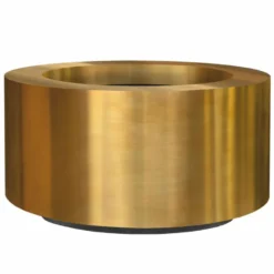 Casa Padrino Luxus Blumentopf Gold Ø 110 cm - Runder Messing Pflanzentopf