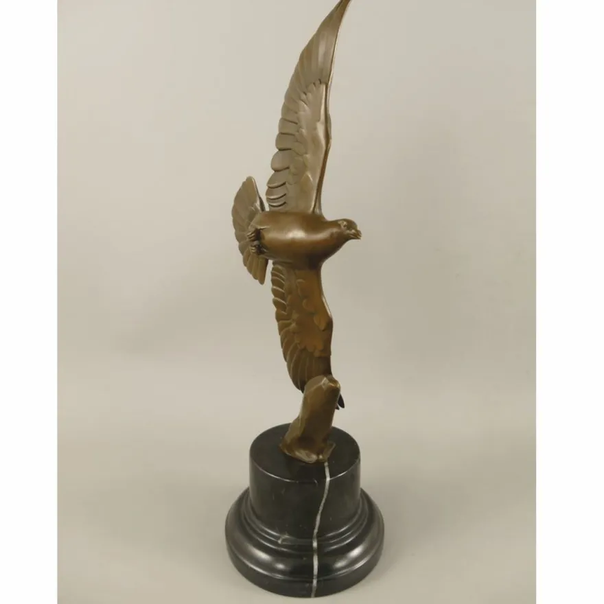 Casa Padrino Luxus Bronze Deko Skulptur Taube Bronze / Schwarz H. 39 cm