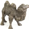 Casa Padrino Luxus Bronzefigur Kamel Bronze / Gold 44 x H. 34 cm - Edle Bronze Skulptur