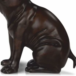 Casa Padrino Luxus Bronze Figur Hund Bulldogge 20 x 12 x H. 24 cm - Deko Skulptur