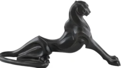 Casa Padrino Luxus Bronzefigur Gepard 85 x 27 x H. 43 cm - Art Deco Figur