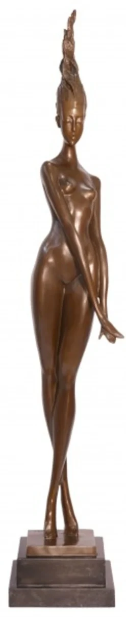 Casa Padrino Luxus Bronze Figur Modernismus Akt stehende Frau, abstrakt, 100,5 cm