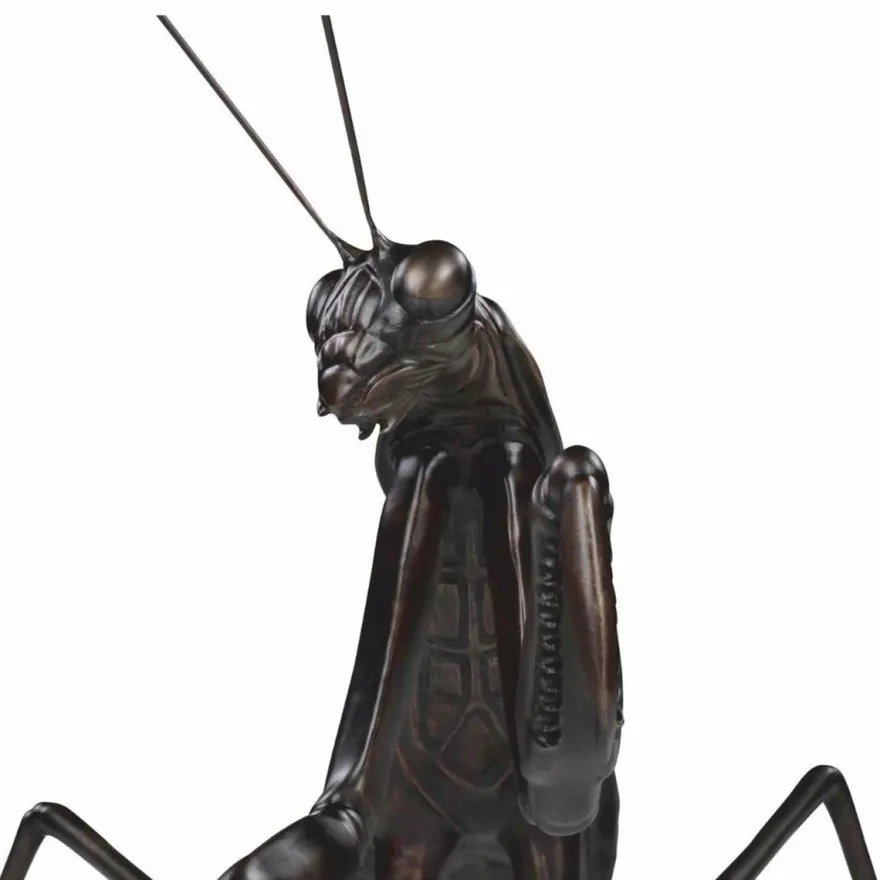 Casa Padrino Luxus Bronze Skulptur Gottesanbeterin 56 cm - Deko Figur
