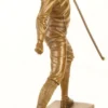Casa Padrino Luxus Bronze Skulptur Fechter Gold / Bronze / Schwarz 21,5 x 9,5 x H. 31 cm - Bronzefigur