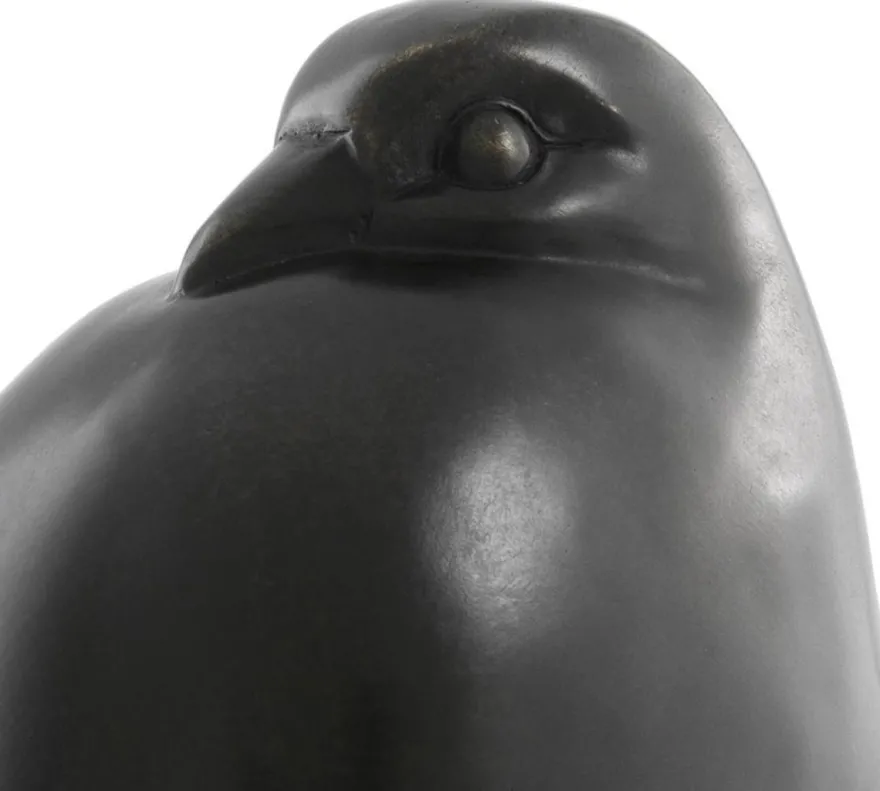 Casa Padrino Luxus Bronze Taube Skulptur auf Sockel - Figur Vogel - Edel & Prunkvoll