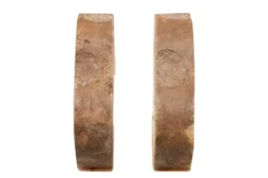 Casa Padrino Luxus Buchstützen 2er Set 30 x 5 x H. 20 cm - Buchstützen In aus echtem Naturquarz und Kunstharz - Luxus Deko Accessoires