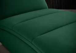 Casa Padrino Luxus Chaiselongue mit Kopfkissen Grün 85 x 170 x H. 92 cm - Wohnzimmer Liegesessel - Relexliege - Recamiere - Wohnzimmer Möbel - Luxus Möbel