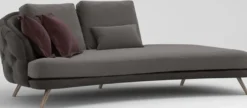 Casa Padrino Luxus Chesterfield 2-Sitzer Sofa Grau / Braun 220 x 95 x H. 85 cm - Schlafsofa - Schlafcouch - Wohnzimmer Möbel