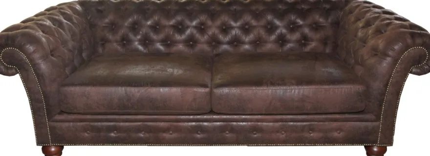 Casa Padrino Luxus Chesterfield Sofa Braun - Chesterfield Wohnzimmer Möbel
