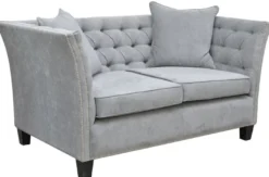 Casa Padrino Luxus Chesterfield Samt Sofa mit Kissen 174,5 x 91 x H. 86 cm - Verschiedene Farben - Wohnzimmer Möbel - Chesterfield Möbel