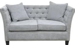 Casa Padrino Luxus Chesterfield Samt Sofa mit Kissen 174,5 x 91 x H. 86 cm - Verschiedene Farben - Wohnzimmer Möbel - Chesterfield Möbel