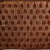 Casa Padrino Luxus Chesterfield Leder Bett-Kopfteil Braun 200 x H. 140 cm - Chesterfield Echtleder Schlafzimmer & Hotel Möbel - Luxus Kollektion