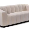 Casa Padrino Luxus Chesterfield Fußhocker Tete Bucle 235 x 90 x H. 78 cm - Eleganter Wohnzimmer Fußhocker mit Echtleder - Chesterfield Wohnzimmer Möbel