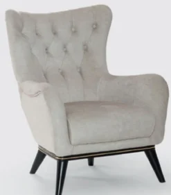 Casa Padrino Luxus Chesterfield Sessel Grau / Schwarz / Gold 80 x 80 x H. 100 cm - Moderner Wohnzimmer Sessel - Chesterfield Wohnzimmer Möbel