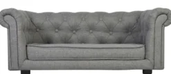 Casa Padrino Luxus Chesterfield Hunde & Katzen Sofa 90 x 48 x H. 34 cm - Verschiedene Farben - Luxus Tiermöbel