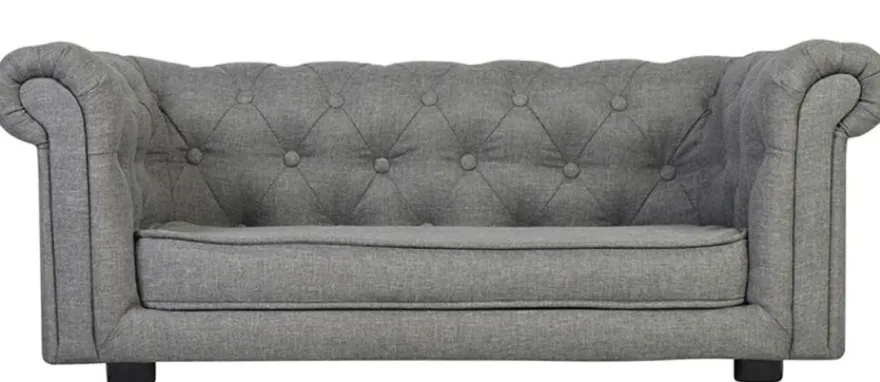 Casa Padrino Luxus Chesterfield Hunde & Katzen Sofa 90 x 48 x H. 34 cm - Verschiedene Farben - Luxus Tiermöbel