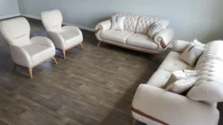 Casa Padrino Luxus Chesterfield Wohnzimmer Sofa mit verstellbaren Rückenlehnen Creme / Braun - Chesterfield Wohnzimmer Möbel - Luxus Wohnzimmer Möbel - Luxus Möbel - Luxus Einrichtung
