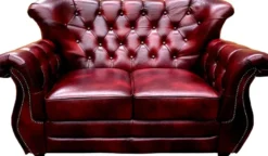 Casa Padrino Luxus Chesterfield Echtleder Wohnzimmer Set Bordeauxrot / Braun / Silber - 2 Leder Sofas & 2 Leder Sessel - Chesterfield Möbel - Wohnzimmer Möbel
