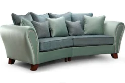 Casa Padrino Luxus Chesterfield Sofa Jannet Fluted 90 x 87 x H. 82 cm - Elegantes Wohnzimmer Sofa mit Echtleder - Chesterfield Wohnzimmer Möbel