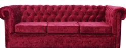 Casa Padrino Luxus Chesterfield Samt Sofa 235 x 93 x H. 84 cm - Verschiedene Farben - Chesterfield Möbel