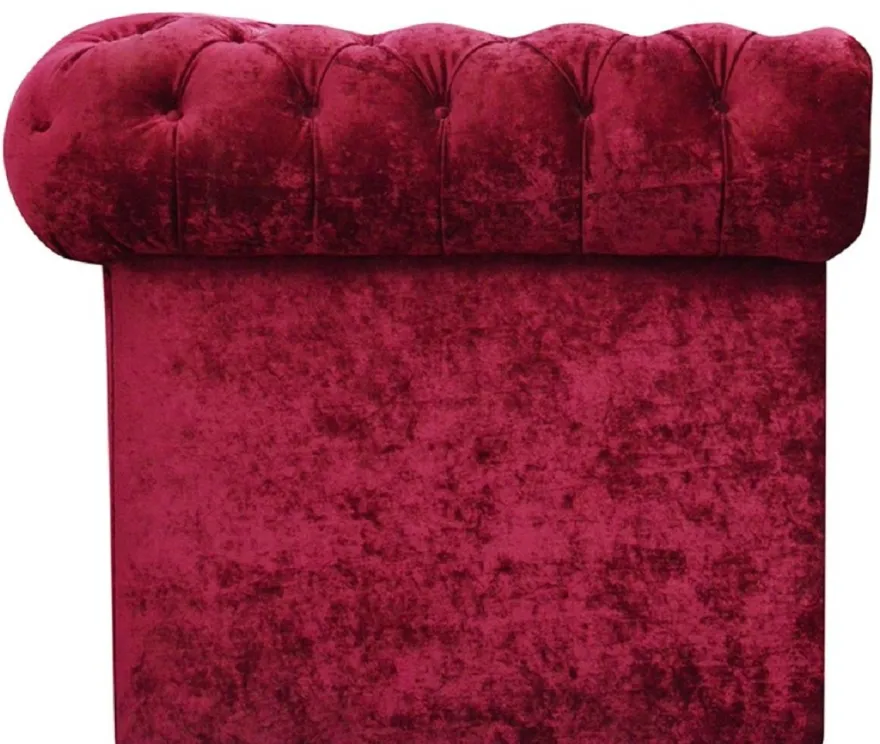 Casa Padrino Luxus Chesterfield Samt Sofa 235 x 93 x H. 84 cm - Verschiedene Farben - Chesterfield Möbel