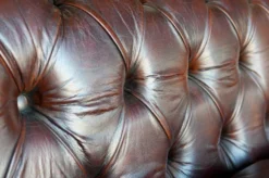 Casa Padrino Luxus Chesterfield Leder Sofa 240 x 100 x H. 80 cm - Verschiedene Farben - Echtleder Wohnzimmer Sofa - Chesterfield Wohnzimmer Möbel