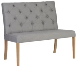Casa Padrino Luxus Chesterfield Sitzbank mit Rückenlehne 107 x 66 x H. 96 cm - Verschiedene Farben - Chesterfield Möbel