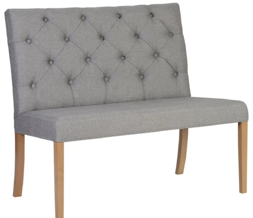 Casa Padrino Luxus Chesterfield Sitzbank mit Rückenlehne 107 x 66 x H. 96 cm - Verschiedene Farben - Chesterfield Möbel