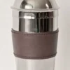 Casa Padrino Luxus Cocktailshaker Silber / Braun H. 23 cm - Gastronomie Accessoires