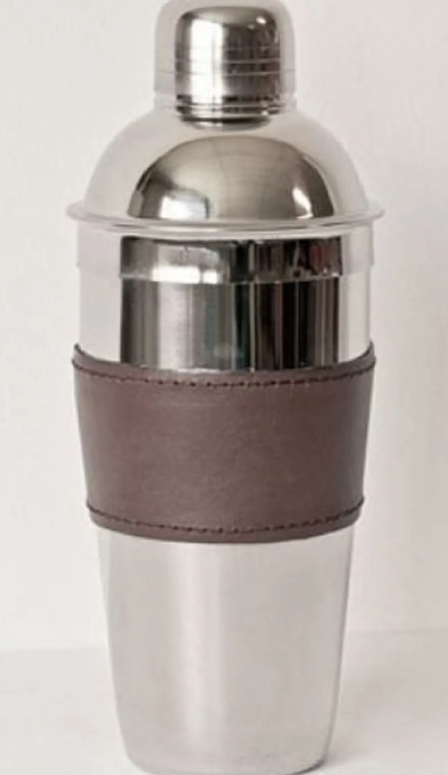 Casa Padrino Luxus Cocktailshaker Silber / Braun H. 23 cm - Gastronomie Accessoires
